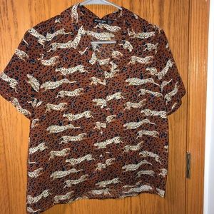 Nasty gal leopard blouse